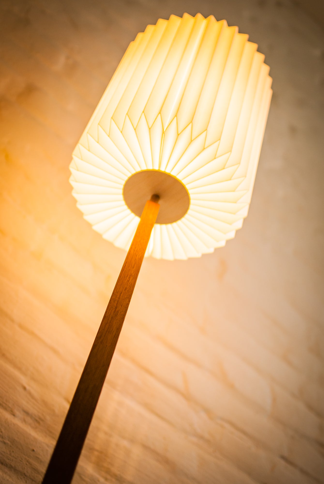 Stehlampe Eiche/Buche Origami – japandi style lampe