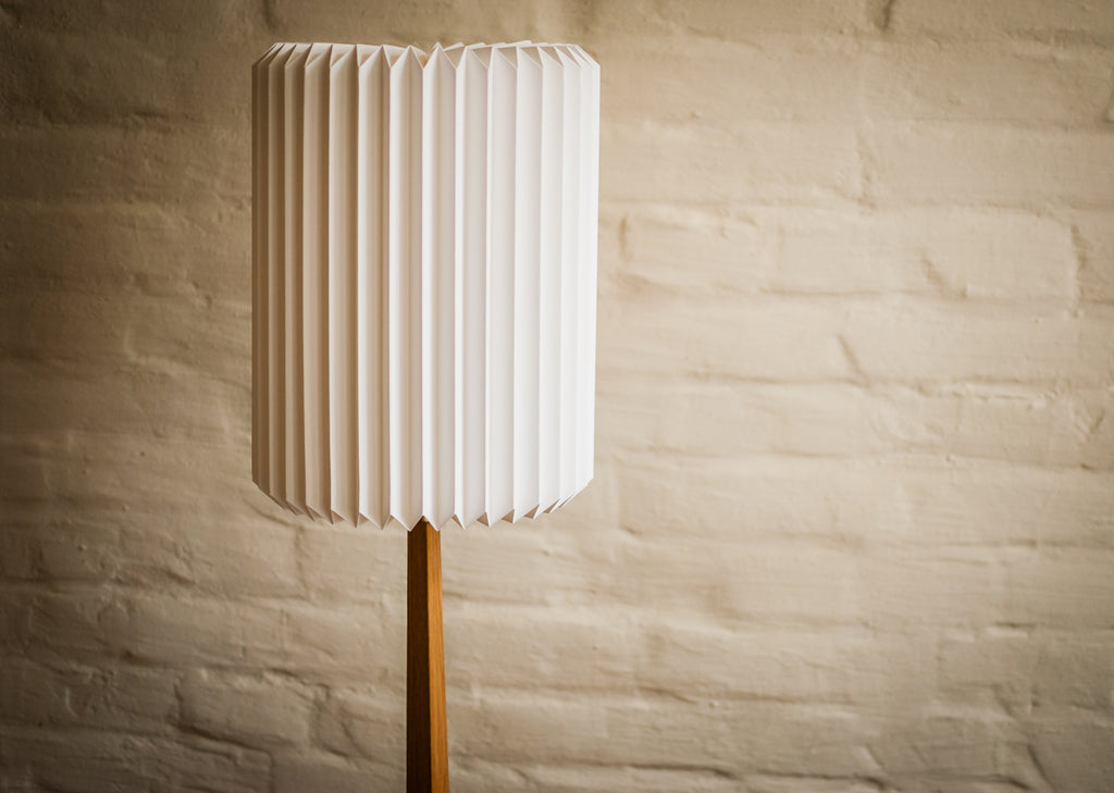Stehlampe Eiche/Buche Origami – japandi style lampe